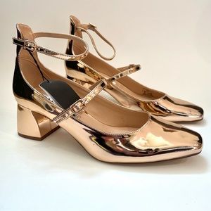 Zara Metallic BlockHeel